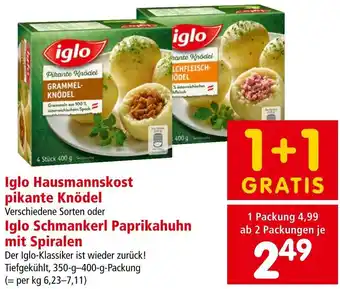 Interspar Iglo Hausmannskost pikante Knödel Angebot