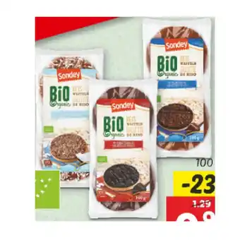 Lidl Sondey Bio Reiswaffeln versch. Sorten Lidl 100 Gramm 1 Packung Angebot