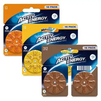 Hofer Activ Energy Multipack Hörgerätebatterien div. Sorten HOFER 16 Stück 1 Packung Angebot