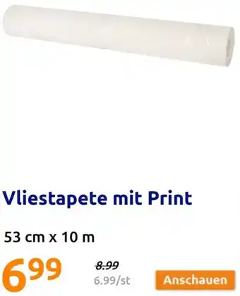 Action Vliestapete mit Print Angebot