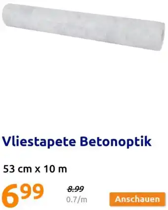Action Vliestapete Betonoptik Angebot