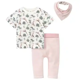 Ernsting's family Newborn T-Shirt, Hose und Bandana im Set Angebot