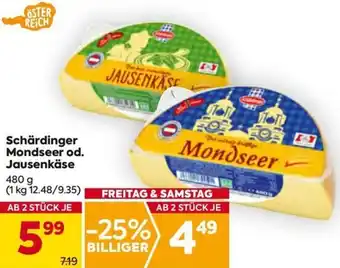 Billa Schärdinger Mondseer od. Jausenkäse Angebot