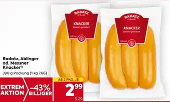 Billa Radatz, Ablinger od. Messner Knacker Angebot