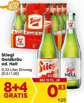 Billa Stiegl Goldbräu od. Hell Angebot