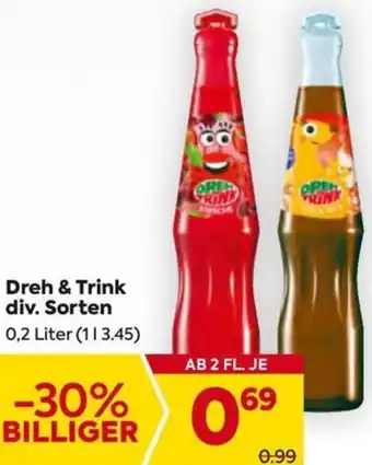 Billa Dreh & Trink Angebot