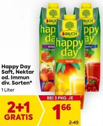 Billa Happy Day Saft, Nektar od. Immun Angebot