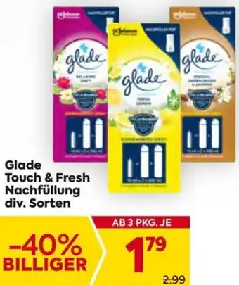 Billa Glade Touch & Fresh Nachfüllung Angebot