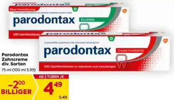 Billa Parodontax Zahncreme Angebot