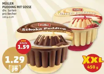 PENNY MÜLLER PUDDING MIT SOSSE Angebot