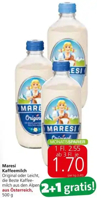 Spar Maresi Kaffeemilch Angebot