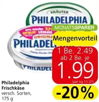 Spar Philadelphia Frischkäse Angebot