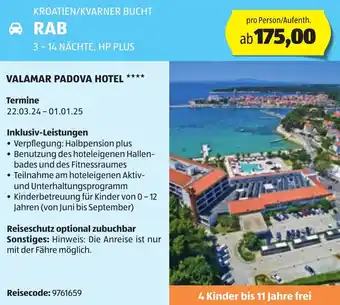 Hofer KROATIEN/KVARNER BUCHT RAB Angebot