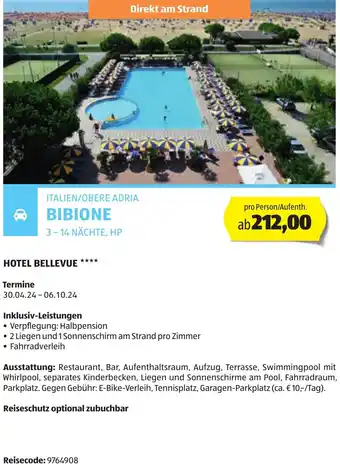 Hofer ITALIEN/OBERE ADRIA BIBIONE Angebot