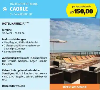 Hofer ITALIEN/OBERE ADRIA CAORLE Angebot