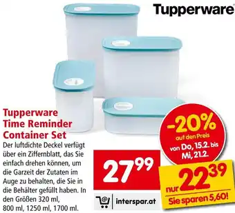 Interspar Tupperware Time Reminder Container Set Angebot