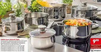 Interspar SIMPEX Basic Edelstahl-Töpfe Angebot
