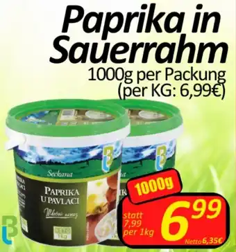 Wurstico Paprika in Sauerrahm Angebot