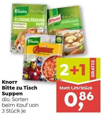 ADEG Knorr Bitte zu Tisch Suppen Angebot