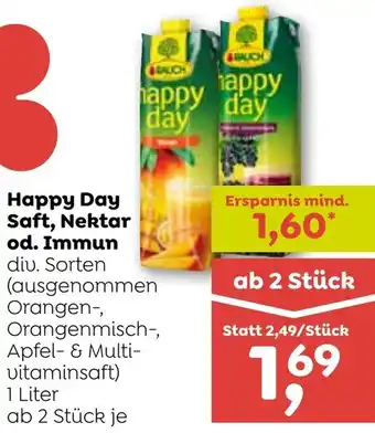 ADEG Happy Day Saft, Nektar od. Immun Angebot