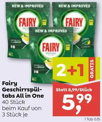 ADEG Fairy Geschirrspül-tabs All in One Angebot