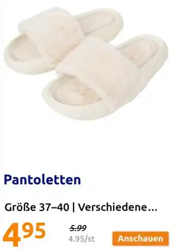 Action Pantoletten Angebot