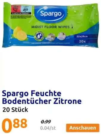 Spargo Feuchte Bodentücher Zitrone