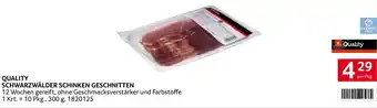Transgourmet QUALITY SCHWARZWÄLDER SCHINKEN GESCHNITTEN Angebot