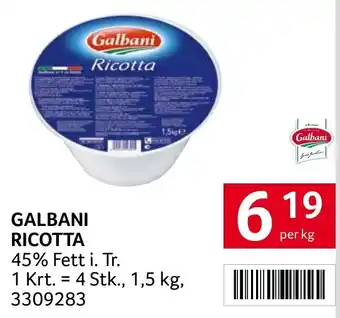 Transgourmet GALBANI RICOTTA 1.5kg Angebot