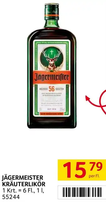 Transgourmet JÄGERMEISTER KRÄUTERLIKÖR 1L Angebot
