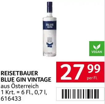 Transgourmet REISETBAUER BLUE GIN VINTAGE 0.7L Angebot