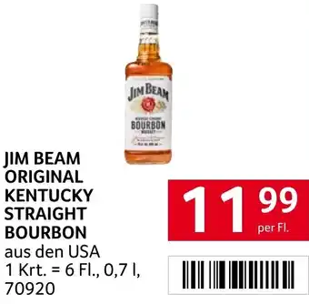 Transgourmet JIM BEAM ORIGINAL KENTUCKY STRAIGHT BOURBON 0.7L Angebot