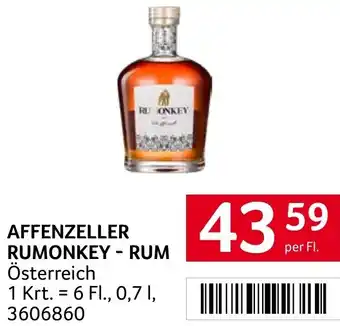 Transgourmet AFFENZELLER RUMONKEY - RUM 0.7L Angebot