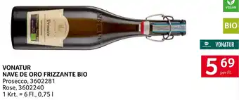 Transgourmet VONATUR NAVE DE ORO FRIZZANTE BIO 0.75L Angebot
