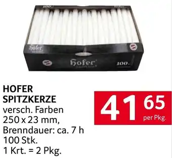 Transgourmet HOFER SPITZKERZE Angebot