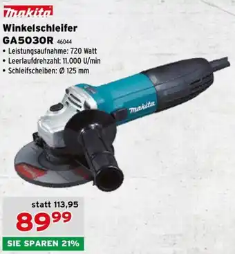 Salzburger Lagerhaus Winkelschleifer GA5030R Angebot