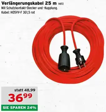 Salzburger Lagerhaus Verlängerungskabel 25 m Angebot