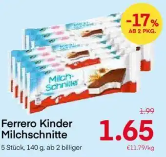 MPreis Ferrero Kinder Milchschnitte 140g Angebot