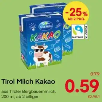 MPreis Tirol Milch Kakao 200ml Angebot