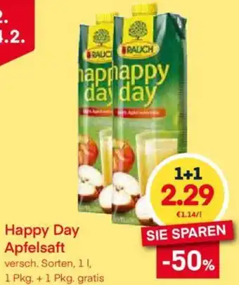 MPreis Happy Day Apfelsaft 1L Angebot