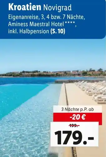 Lidl Reisen Kroatien Novigrad 3 Nächte Angebot