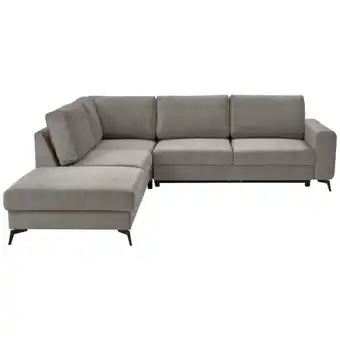 XXXLutz Ecksofa in Chenille Hellgrau Angebot