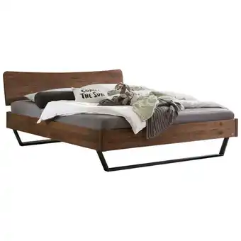 XXXLutz Bett 140/200 cm in Anthrazit, Nussbaumfarben Angebot