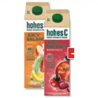 Unimarkt hohes C Juicy Balance verschiedene Sorten Unimarkt 1 Liter 1 Packung Angebot