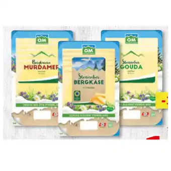 Unimarkt OM Obersteirische Molkerei Käsescheiben versch. Sorten Unimarkt 150 Gramm 1 Packung Angebot