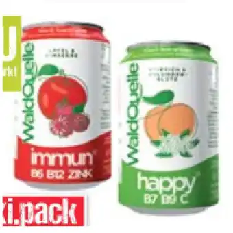 Maximarkt Waldquelle mit Frucht versch. Sorten Maximarkt 0.33 Liter 1 Dose Angebot