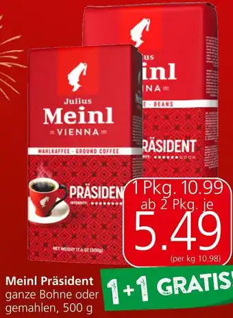 Spar Meinl Präsident Angebot