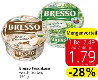 Spar Bresso Frischkäse Angebot