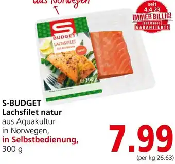 Spar S-BUDGET Lachsfilet natur Angebot