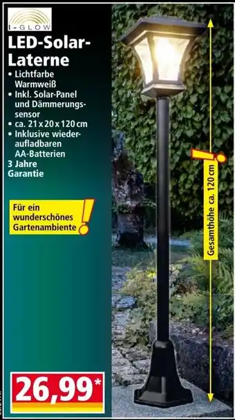 Norma LED-Solar- Laterne Angebot